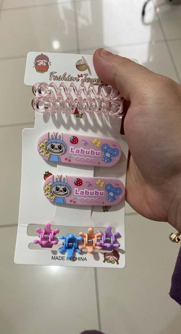 Çocuklar için renkli elastik toka seti - Görsel 3