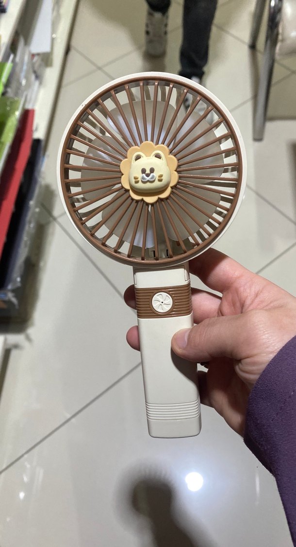 Bej Renkli Taşınabilir El Vantilatörü - Görsel 2