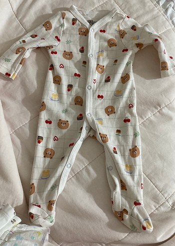 Düğmeli Uzun Kollu Bebek Tulum - Görsel 2