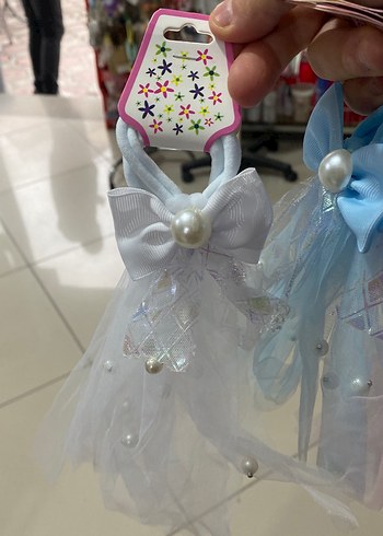 İnci Detaylı Pembe Fiyonklu Çocuk Toka - Görsel 3