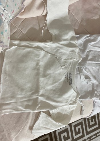 Bebek Beyaz Pamuklu Zıbın - Görsel 4