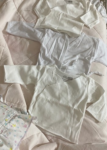 Bebek Beyaz Pamuklu Zıbın - Görsel 2