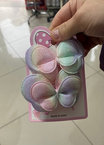 Parlak Pastel Fiyonk Toka Seti - Görsel 4