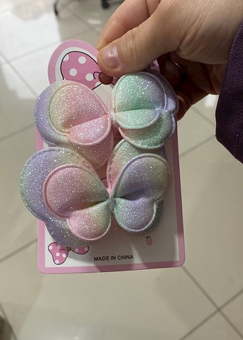 Parlak Pastel Fiyonk Toka Seti - Görsel 3