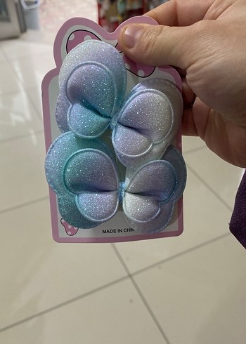 Parlak Pastel Fiyonk Toka Seti - Görsel 2