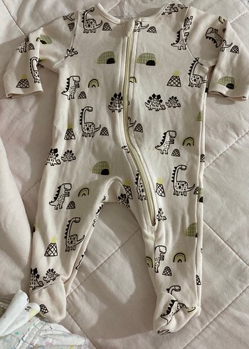 Uzun Kollu Fermuarlı Bebek Tulum - Görsel 2