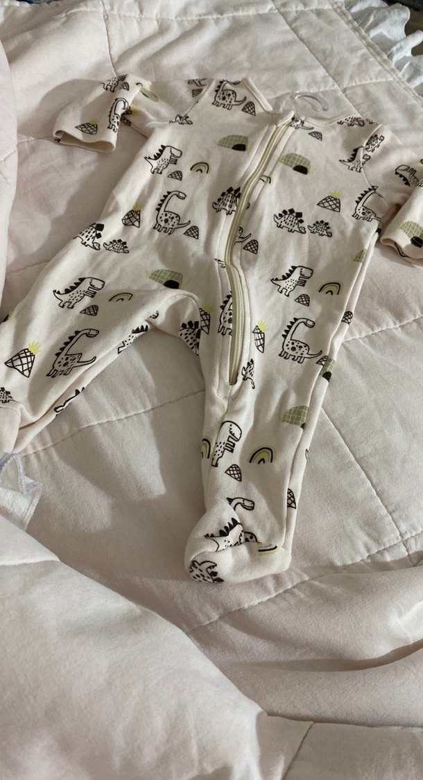 Uzun Kollu Fermuarlı Bebek Tulum - Görsel 4