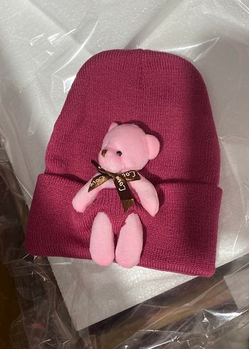 Kahverengi Nakışlı Çocuk Bere - Görsel 3