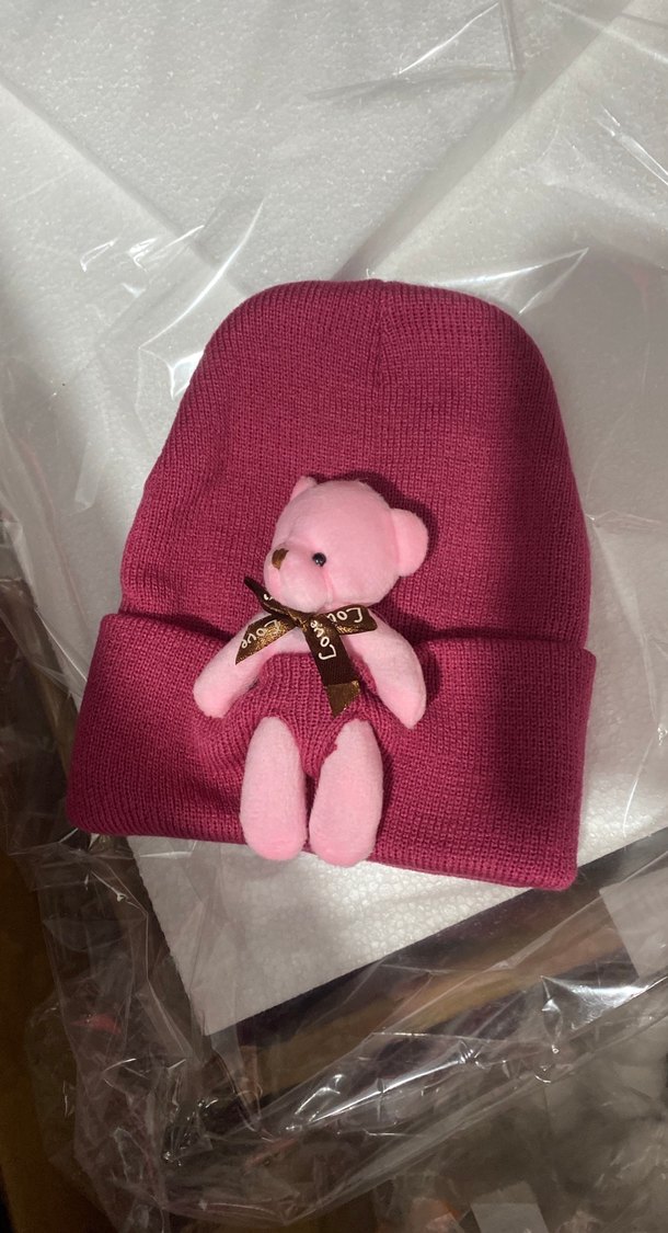 Kahverengi Nakışlı Çocuk Bere - Görsel 3