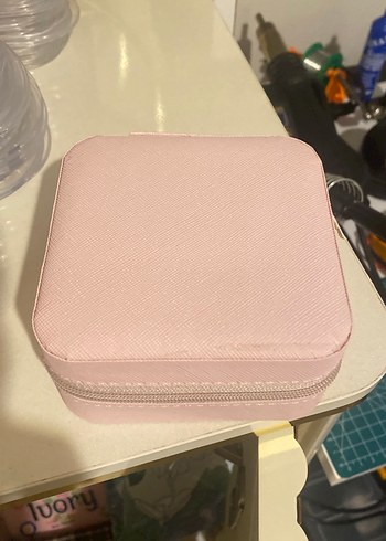 Pastel Pembe Makyaj Organizer Kutusu - Görsel 3