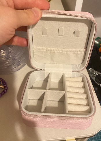 Pastel Pembe Makyaj Organizer Kutusu - Görsel 2