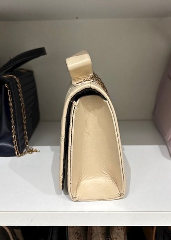 Guess Bej Deri Kadın Omuz Çantası - Görsel 2