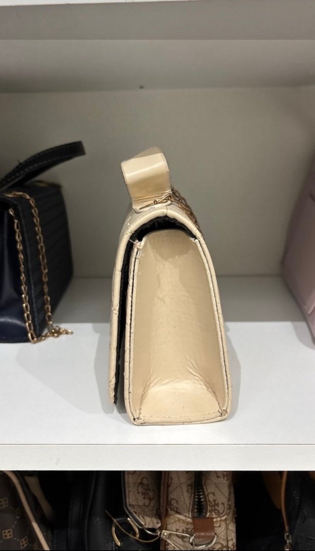 Guess Bej Deri Kadın Omuz Çantası - Görsel 2