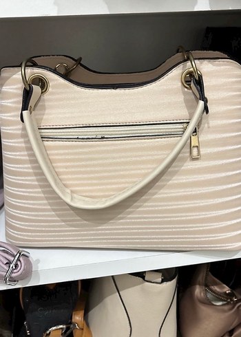 Bej Pilili Kadın Çanta - Görsel 3