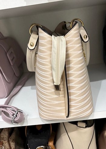 Bej Pilili Kadın Çanta - Görsel 2