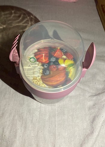 Pastel Pembe Saklama Kabı - Görsel 3