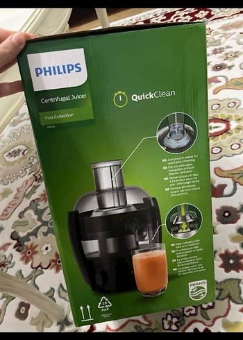 Philips Hızlı Temizleme Yeşil Katı Meyve Sıkacağı - Görsel 2