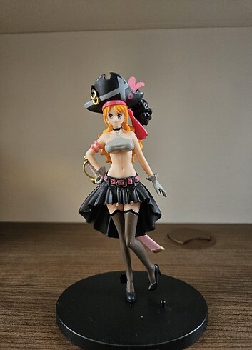 One Piece Black Dress Nami Anime Figürü