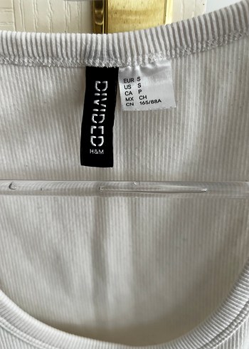 H&M Beyaz Pamuklu Basic Kadın Atlet
