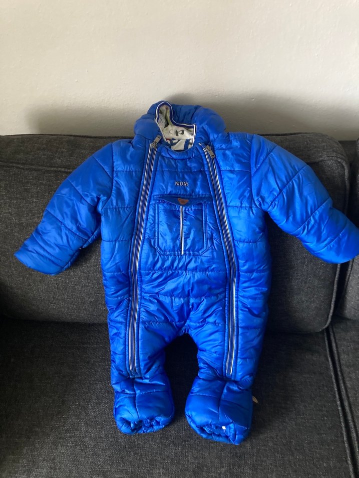 Mavi Erkek Bebek Şişme Kayak Tulumu - Görsel 2