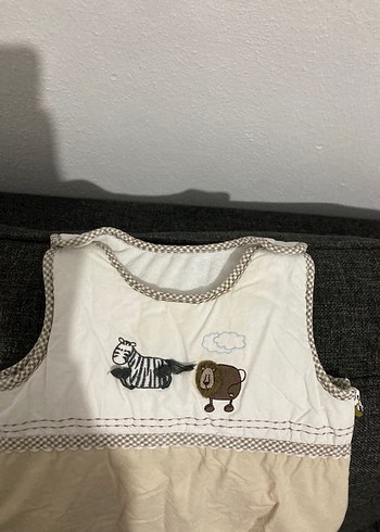 Nakışlı bej çocuk uyku tulumu - Görsel 3