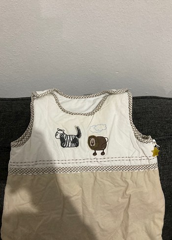 Nakışlı bej çocuk uyku tulumu - Görsel 2