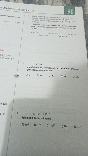  9.sınıf matamatik test kitt