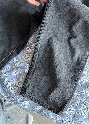 Gri Rahat Kesim Midi Kadın Kot Pantolon - Görsel 3