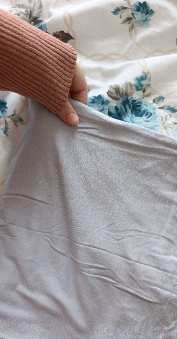 Gri Düz penye şal - Görsel 2