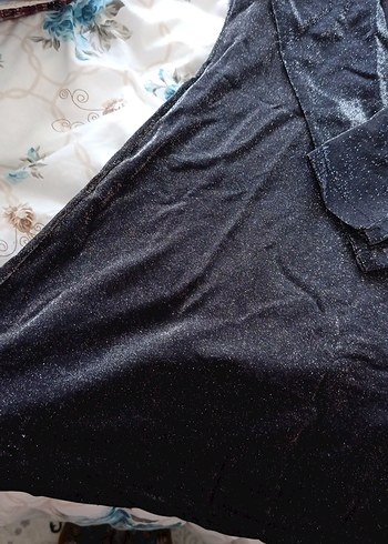 Siyah Uzun Kollu Drapeli Kadın Tunik - Görsel 2