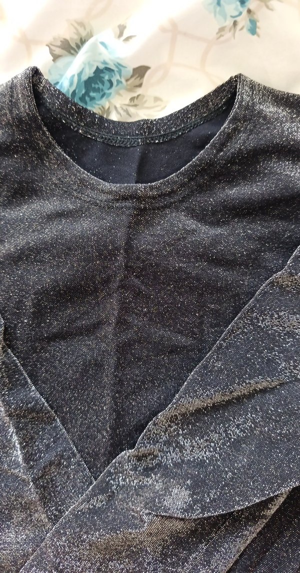 Siyah Uzun Kollu Drapeli Kadın Tunik - Görsel 3