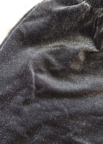 Siyah Drapeli Kadın Midi Kumaş Pantolon - Görsel 2