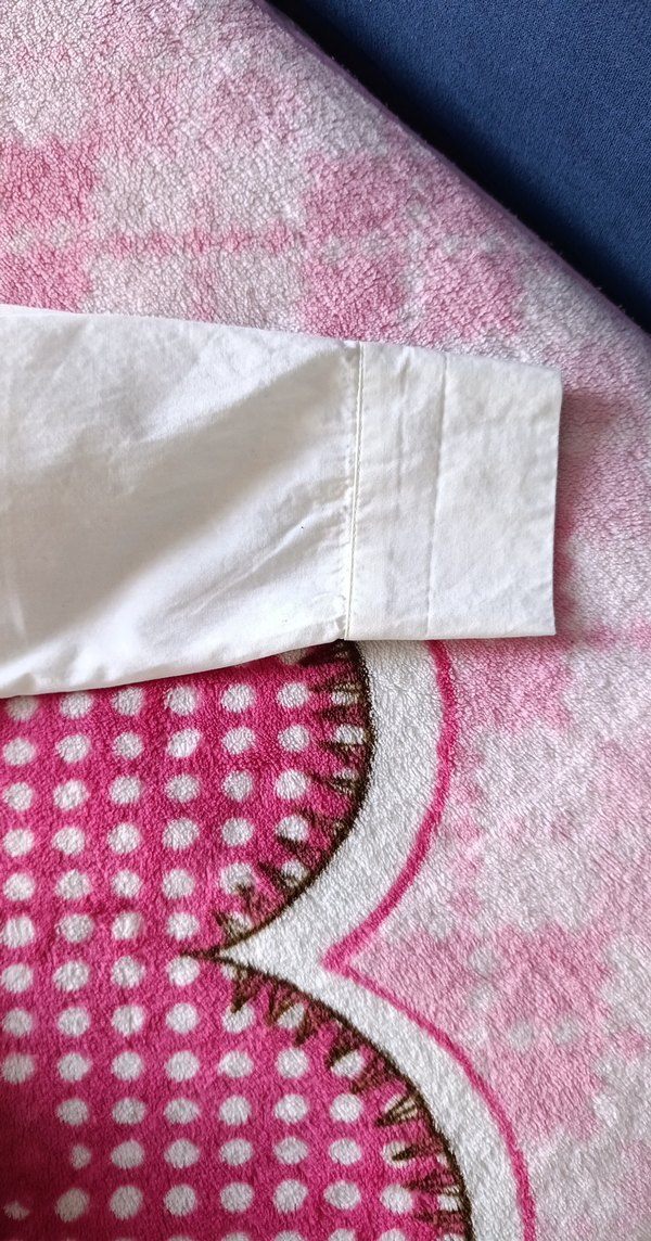 Kadın Beyaz Pamuklu Düğmeli Gömlek - Görsel 5