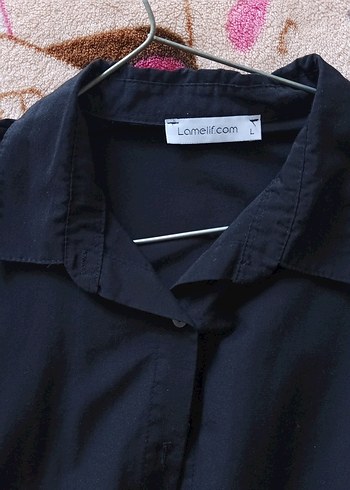 Gri Düğmeli Kadın Gömlek - Görsel 3