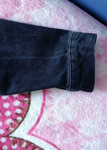 Kadın Lacivert Düğmeli Denim Ceket - Görsel 3