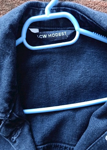 Kadın Lacivert Düğmeli Denim Ceket - Görsel 2