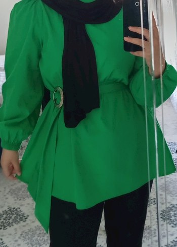 Diğer yeşil kemerli tunik