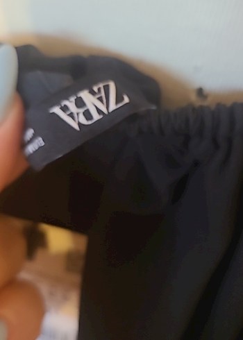 Siyah V Yakalı Uzun Kollu Kadın Bluz - Görsel 5