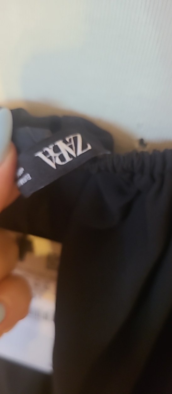 Siyah V Yakalı Uzun Kollu Kadın Bluz - Görsel 5