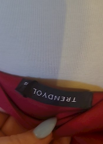 Kadın Bordo Saten Drapeli Bohem crop bluz - Görsel 5