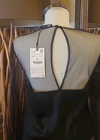 Siyah Transparan Uzun Kollu Kadın Bluz - Görsel 6