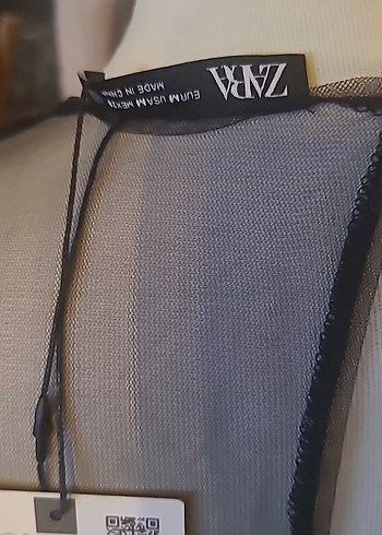 Siyah Transparan Uzun Kollu Kadın Bluz - Görsel 8