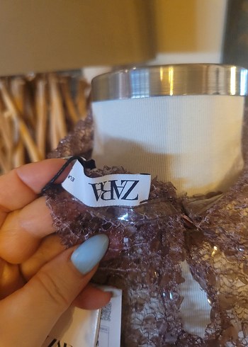 Boncuk İşlemeli, Kısa, Bohem Kadın Bluz - Görsel 4