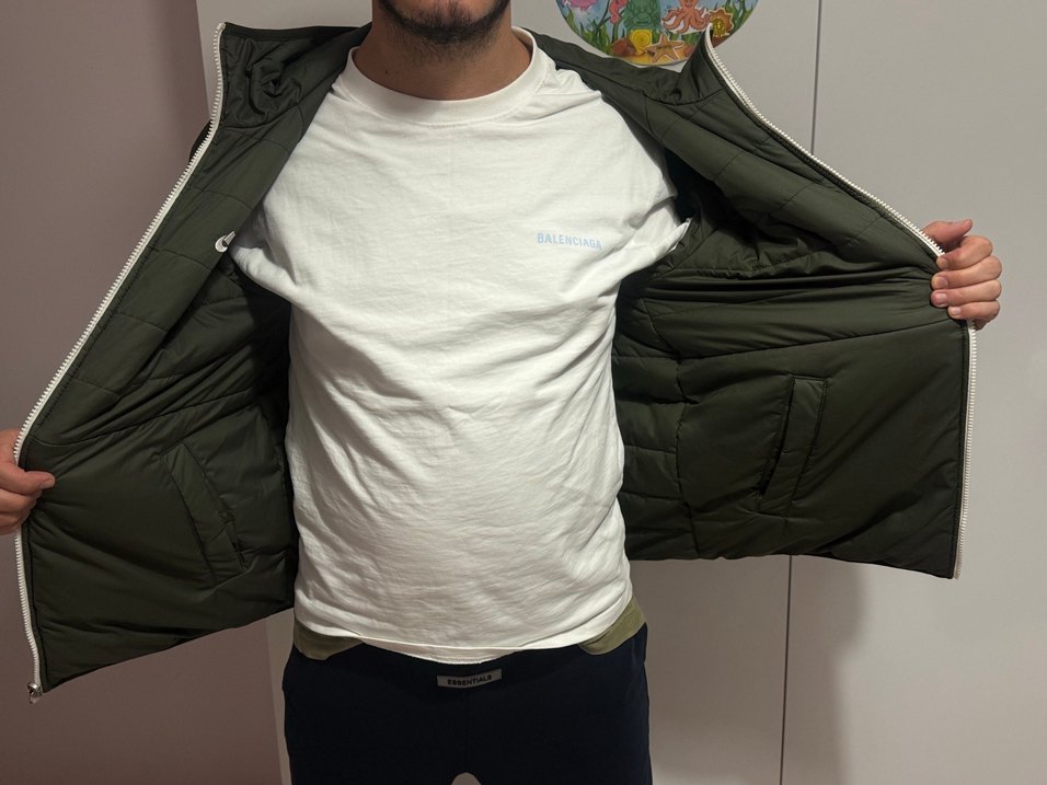 Nike Haki Erkek Kapüşonlu Mont - Görsel 4