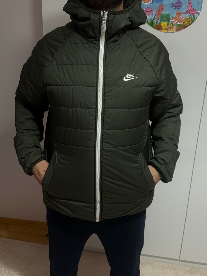 Nike Haki Erkek Kapüşonlu Mont - Görsel 2