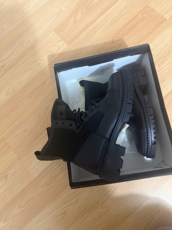 Siyah Deri erkek Bot - Görsel 2