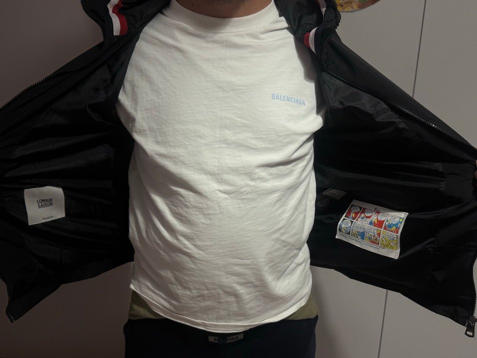 Siyah Fermuarlı moncler  yagmurluk - Görsel 3