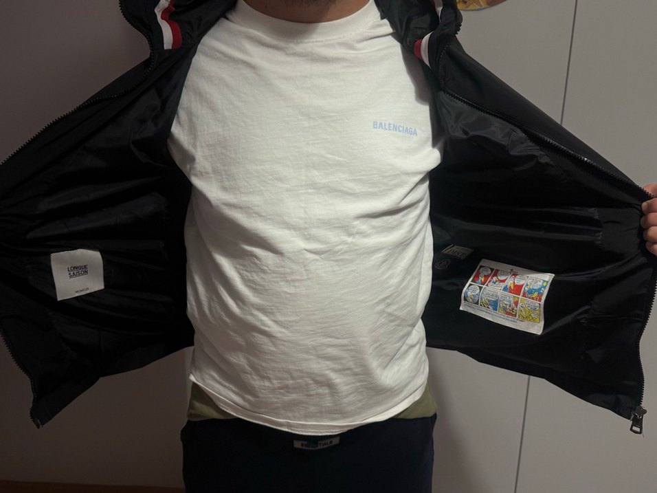 Siyah Fermuarlı moncler  yagmurluk - Görsel 4