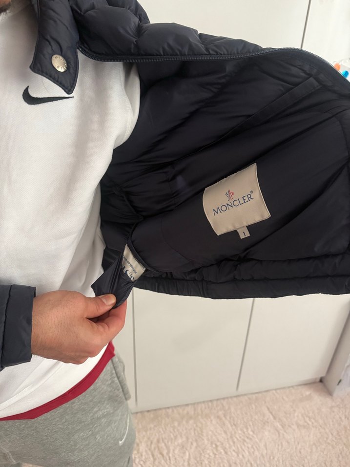 Erkek Gri Fermuarlı Dik Yaka Mont - Görsel 3