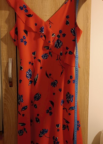 Kırmızı Bohem Midi Elbise - Görsel 2